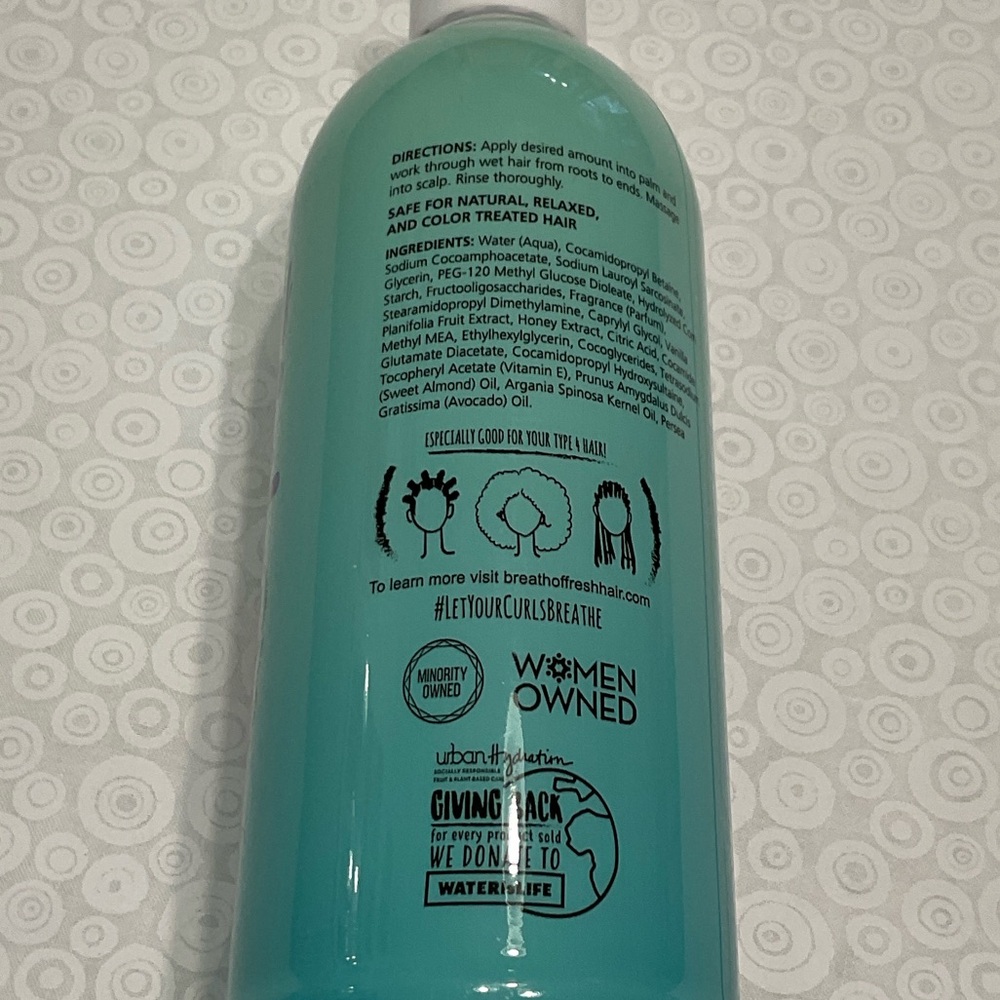 Breath of fresh hair Shampoo by Urban Hydration - Picture 4 of 7